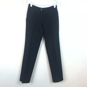 Theory Black Wool Lycra Crop Dress Pants Size 00